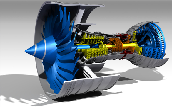 航空发动机CAD/CAM制图。